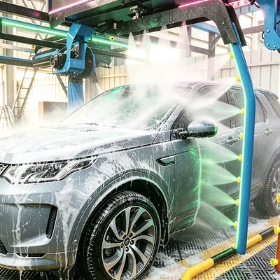 Short Washing Time Stable Customer Flow Scratch-Free Washing Vehicle Maintenance Site Touchless Automatic Car Wash Machine