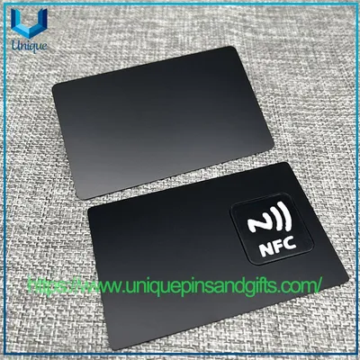 Custom Metal NFC Smart Business Cards with Printed Wechat Qr Codes, Facebook Codes, Electronic Business Cards, Premium Social Networking Cards, Laser-Engraved L