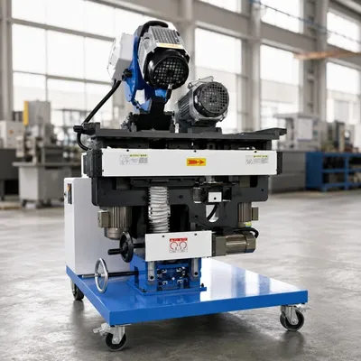 Innovative Upper and Lower Double Disc Beveling Machine for Steel Welding Preparation with K 6390