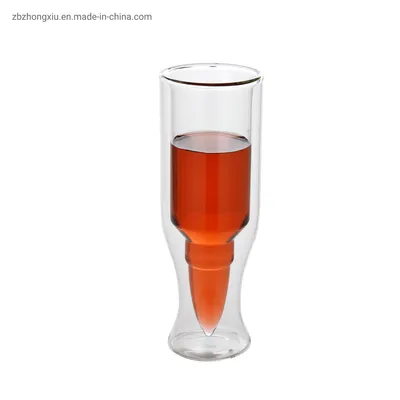 Double Wall Glass Wine Cup Shot Glass Beer Cup