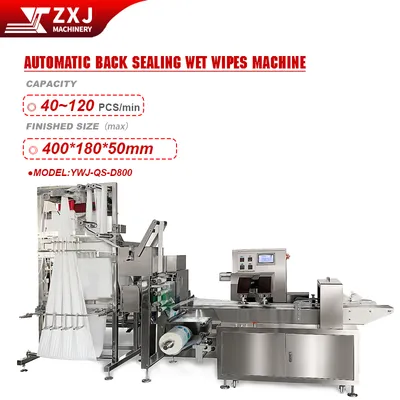 High Efficiency Fully Automatic Single Piece Large Wet Wipes Making Machine