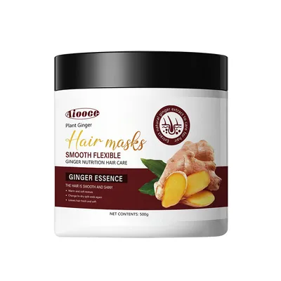 Aiooce Professional Natural Organic Ginger Extrect Smoothing Hair Mask