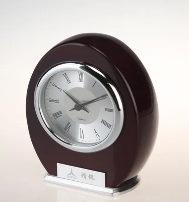 Piano Wood Finish Wooden Quartz Table Clock