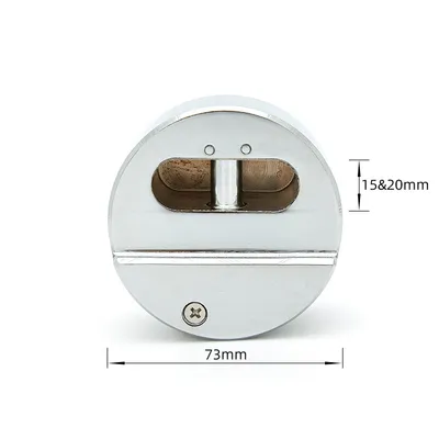 High Quality Round Steel Hockey Puck Lock Hidden Shackle Padlock Van Door Lock with Key