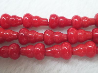 10*8mm Gourd Red Coral