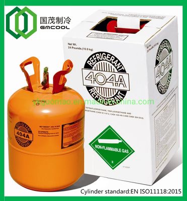 R404A Refrigerant in 10.9kg/13L Non-Refillable Steel Welded Gas Cylinder En ISO 11118: 2015