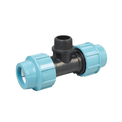 PP 90 Degree Tee Male Threaded Offtake