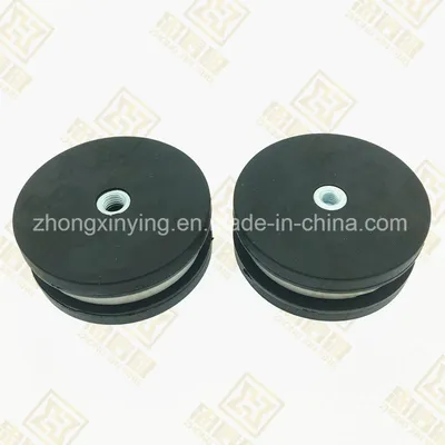 Customized Black Rubber Coated Magnet with Hole