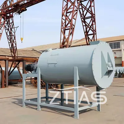 Round Single Axis Dry Powder Mortar Mixer 2 Cubic