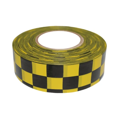 High-Visibility Yellow Non-Adhesive Caution PVC Flagging Tape Roll