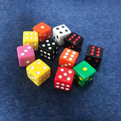 Custom 16mm Square Plastic Dice Board Game Accessories Corner Dice