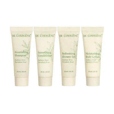 Wholesale Luxury Hotel Body Lotion Shower Gel Hair Conditioner Shampoo Toiletries Set