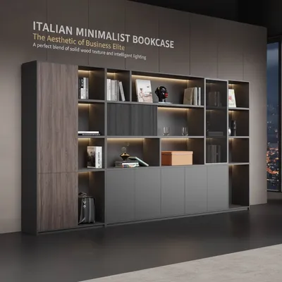 Nordic Minimalist Wooden Cabinet, Stylish Storage Furniture Lockers