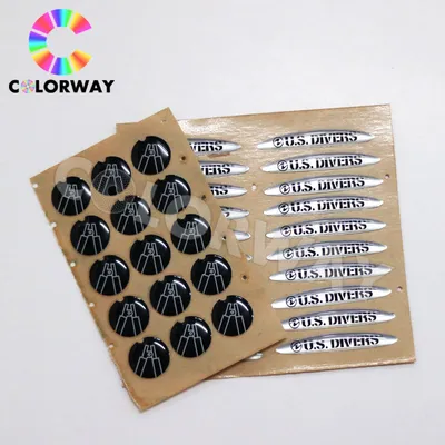Clear Hard Epoxy Dome Sticker Without Printing