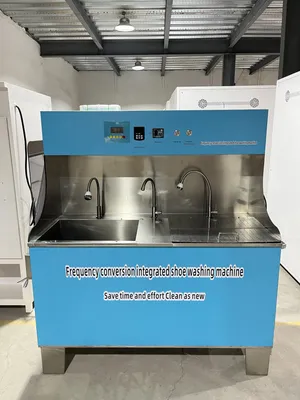 Commercial Shoes Washing and Drying Machine by Hand Operated with Stainless Steel Material