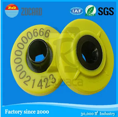 China Factory Good Quality RFID Cattle Animal Ear Tags 125kHz/134.2kHz