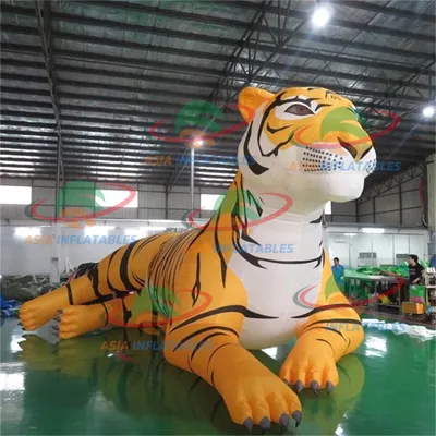 Outdoor Inflatable Cartoon Art Sculpture / Inflatable Tiger / Inflatable Art Sculpture for Event Decoration