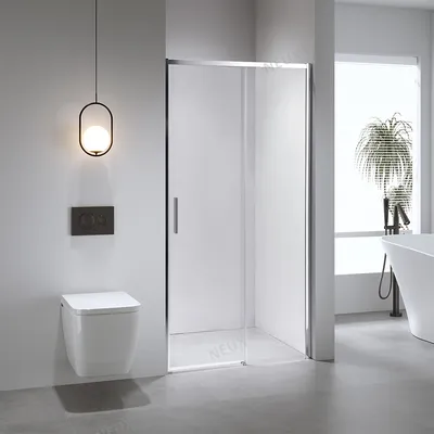 Factory Sale Bathroom Sliding Glass Shower Door with Super Slim Aluminum Frame