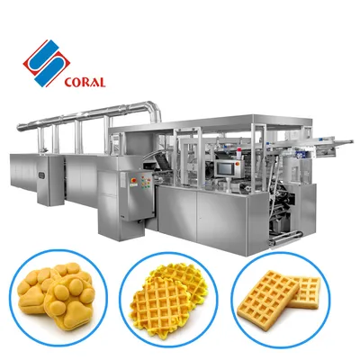 Automatic Sandwiching Cookie Wafer Biscuit Making Machine with Machine Price