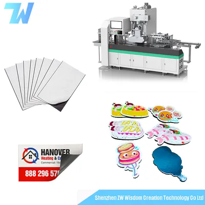 Automatic Fridge Magnet Flexible Magnet Cutting Machine
