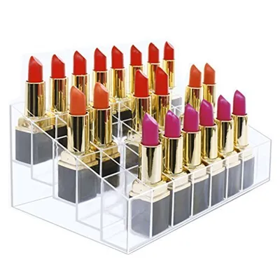 Acrylic Beautiful Lipstick Exhibition Display Stand Rack