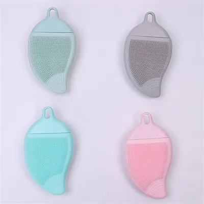 Silicone Face Wash Shampoo Brush to Remove Black Hair Shampoo Massage Brush Bath Brush Wash Nose Wash Hair Children Shampoo Soft Brush