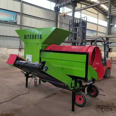 China Hot Sale Small Compost Screen Mobile Rotary Trommel Sand Vibrating Screening Equipment