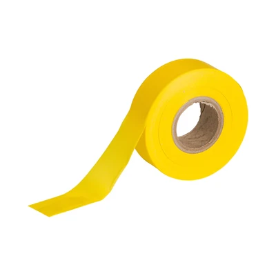 Fluorescent Bright Yellow Non-Adhesive Marking Barricade Flagging Tape Roll for Surveyor