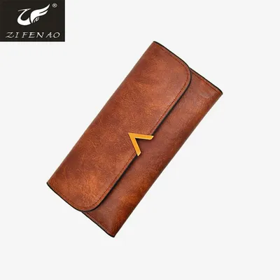 High Quality PU Leather Women Long Wallet Fashion Purse for Ladies