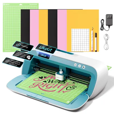 Likcut S41 Vinyl Cutter Machine - Portable Vinyl Cutting Machine Creator Bundle