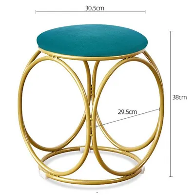Home Luxury Foot Step Living Room Furniture Velvet Ottoman Stools