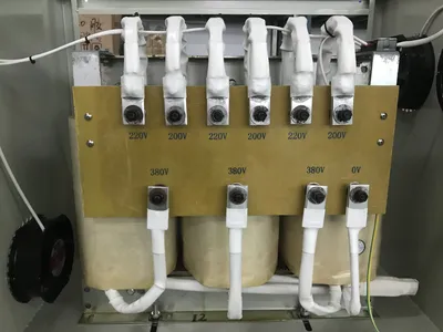 Vanuatu Customized Auto Step Down Mv Dry Type Transformer 100kVA with Cabinet IP20 From 440V to 380V 220V for Packing Machine Line