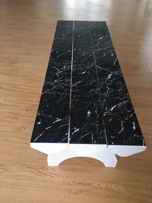 Plastic Hot Sale Garden Long Bench with Spring Breath