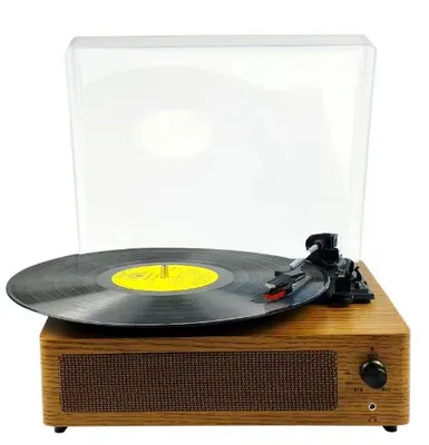 Tr108 High-End Antique Gramophone Creative 3 Speed Vintage Vinyl Lp Record Player Turntable