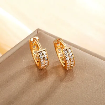 Charming Design Crystal Dangle Fashion Earrings Jewelry in Gold Plated Pearl Zircon jewellery Gift