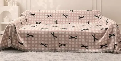 Washable Wrinkle Resistant Tweed Textured Decorative Couch Cover Sofa Slipcover