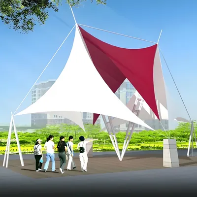 Insulated Double Layer PVC Membrane Structure Landscape Shelter for All Climate