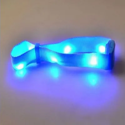 Remote Controlled Nylon Bracelet LED Flashing Wristband for Event