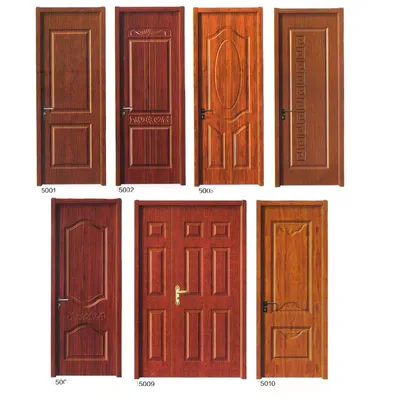PVC Wood Plastic Door Interior Modern Design House Waterproof WPC Door
