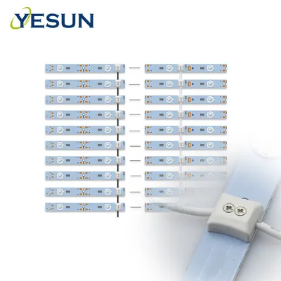 9 LED 160 Degree Lens LED Lattice Light Aluminum Shutter Bar