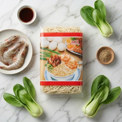 Quick Cooking Noodles Instant Egg Imitation Dried Wheat Noodle