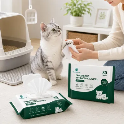 Aloe Vera Vitamin E Pet Grooming Cleaning Wipes for Dogs Cats