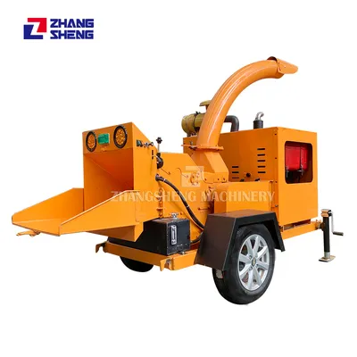 Industrial Diesel Engine Tree Branch Log Tree Chipper for Sale