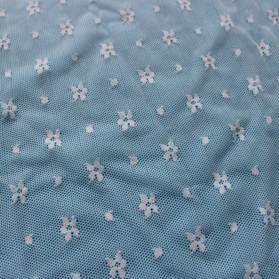 Nylon Stretch Flower Lace Mesh Fabric