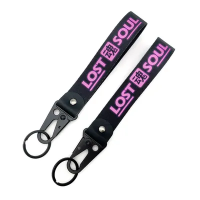 Many Designs Car Modificationdouble Sided Thermal Transfer Printing Wrist Strap Keychain