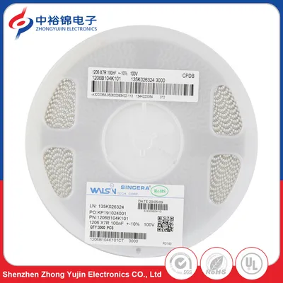 Household Appliances Electrolytic Ceramic Multilayer Monolithic Chip SMD Capacitor