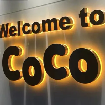Factory Wholesale Customized 3D Metal LED Channel Letter with Acrylic Bottom