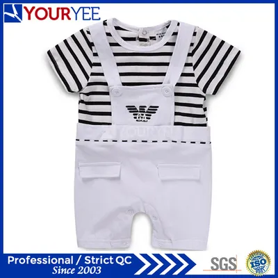Cheap Soft Crew Neck Cotton Kid Infant Romper Bodysuit (YBY114)