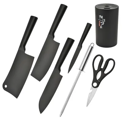 Black Blade Stainless Steel Kitchen Knife/Chef Knife/Cheese Knife/Fruit Knife