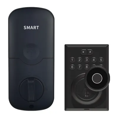 Wooden Door Tuya or Tt APP Unlock Smart Deadbolt Lock